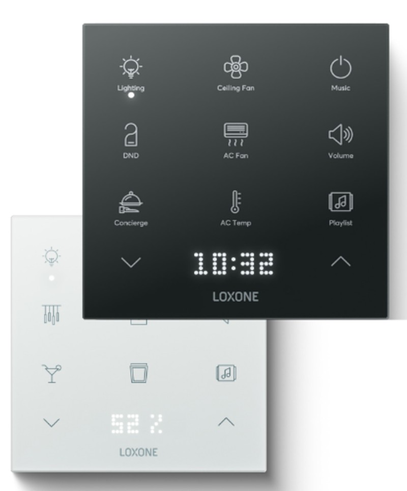 Loxone Touch Pure Flex, anthracite and white versions
